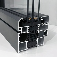 Fenêtre à battant moderne en alliage d'aluminium à double vitrage, verre trempé Low-E, insonorisée, à économie d'énergie, pour salle de bain et usage domestique
