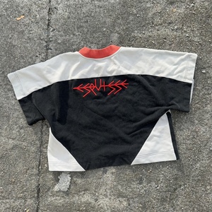 T-shirt oversize personnalisé Topshow Streetwear avec logo appliqué, épaules tombantes, poids lourd, uni, 100% coton, coupe ample, t-shirt court pour homme - Product Image 4