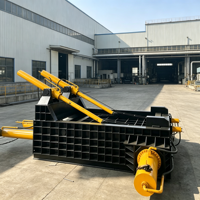 Mesin Baler Hidrolik Otomatis untuk Logam Bekas Industri Tipe Horizontal, Peralatan Pemadat dan Penggulung Besi, Tembaga, Aluminium Bekas