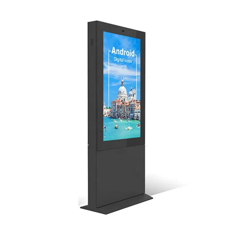 Lettore Video con Display pubblicitario da pavimento a grande schermo Ad alta luminosità per esterni da 98 pollici per dimensioni personalizzate del centro commerciale