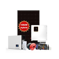 Système solaire 10KW système d'énergie solaire 10kw onduleur hybride deye europe avec batterie de secours au lithium Power Wall
