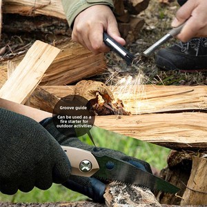 Scie pliante manuelle mini <span class=keywords><strong>Tianshou</strong></span> importée du Japon, scie à main portable pour le camping en plein air, coupe de bois, élagage, sculpture - Product Image 2