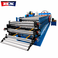 Machine à profiler les tôles de couverture métalliques ondulées trois couches, modèle 3-en-1, prix compétitif