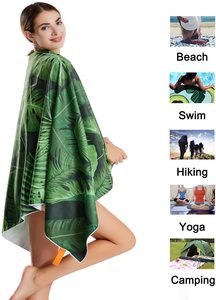 Toallas de playa Súper suaves promocionales OEM, venta al por mayor de China, Impresión de microfibra, sublimación de secado rápido para gimnasio y baño, temporada de verano - Product Image 3
