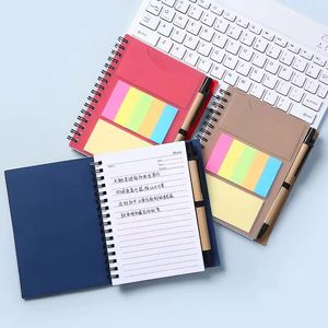 Carnet à spirales avec couverture en PP créative, autocollant personnalisé avec logo, carnet en papier kraft avec stylo - Product Image 6