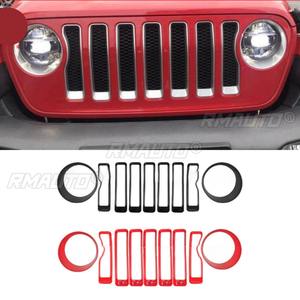 Décoration de calandre avant, cercle de phare pour Toyota Land Cruiser Highlander 2021+, kit carrosserie, accessoires de voiture - Product Image 1