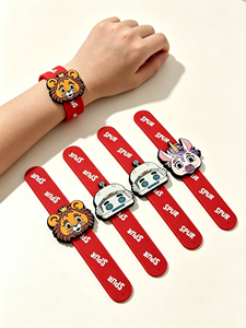 Custom Silicone Rubber Waterproof <b>Wrist</b> <b>Strap</b> Printed Cartoon Character Band Custom Logo for Promotional Events Giveaway Gifts - Product Image 4