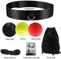 Ballon de boxe réflexe personnalisé en gros avec sangle d'entraînement réglable Ballon réflexe de vitesse de boxe unisexe