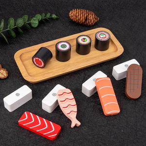 Nouvelle maison de jeu en <span class=keywords><strong>bois</strong></span> pour bébé 2025, jeu de <span class=keywords><strong>cuisine</strong></span> magnétique de simulation de sushi, jouets éducatifs de <span class=keywords><strong>cuisine</strong></span> factice pour filles de 9 à 12 ans - Product Image 2
