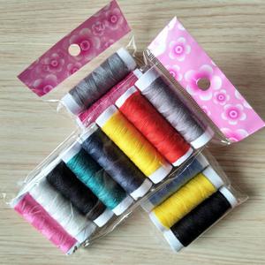 Petits fils à coudre colorés, petits bobines de fil, noir, blanc et rouge, kit de couture pour femme âgée, travaux de couture à la main. - Product Image 3