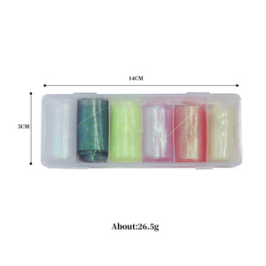 TSZS 6 pièces holographique arc-en-ciel ongles transfert feuille autocollants 3D écailles de poisson motif en plastique Nail Art feuille décalcomanies pour la décoration - Product Image 5