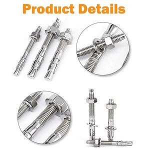 Ancre à expansion en acier inoxydable A2-70 A4-80 M8 M10 M12 M14 M16 M20 M24 – Fabrication professionnelle - Product Image 3