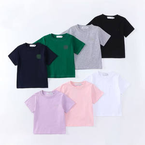 เสื้อคอตตอนสำหรับเด็กเสื้อสำหรับเด็กผู้ชายเสื้อพิมพ์ลายตัวอักษรเสื้อระบายอากาศคอกลมสำหรับ100% - Product Image 3