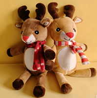 Jouet en peluche de renne de haute qualité, jouet en peluche de Noël, renne en peluche personnalisé, jouet en peluche de renne
