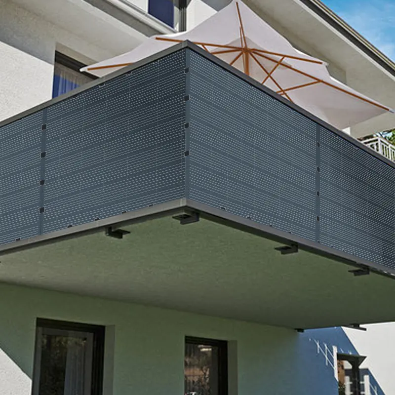 Painel solar personalizado pequena varanda sistema kit Set Plug And Play flexível painel solar varanda 200w 600w painel solar para casa