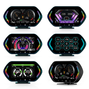 2025 mới nhất wiiyui F12 OBD2 + GPS + độ dốc mét 3 hệ thống Đồng hồ tốc độ xe HUD đầu lên màn hình - Product Image 2