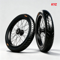 Ensemble de jantes Surron Light Bee X 17 pouces, moyeu CNC de précision, alliage noir brillant, avant et arrière, kit complet Supermoto E Moto