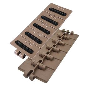 820-K325/K350/K400/K450/K600/K750 Surface caoutchoutée lamelle droite chaîne supérieure en plastique pour bande transporteuse haute vitesse - Product Image 1