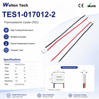 Pompes à chaleur TEC TES1-017012 6,2x6,2x2,8 mm 1,43 W pour le contrôle de la température des caméras astronomiques