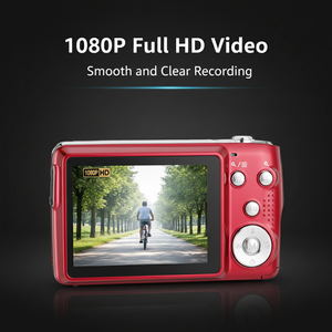 กล้องดิจิตอลขนาดพกพา 18 ล้านพิกเซล เซ็นเซอร์ CMOS เลนส์ซูมออปติคอล 8 เท่า กล้องถ่ายภาพและวิดีโอสำหรับการเดินทาง ความละเอียด 1080P - Product Image 6