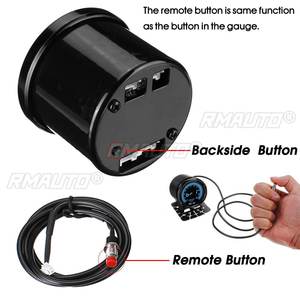 เกจวัดดิจิตอล LED สำหรับรถยนต์ขนาด 2 นิ้ว 52 มม. วัดอุณหภูมิน้ำ/น้ำมัน แรงดัน โวลต์ รอบเครื่องยนต์ บูสต์ PSI/BAR อัตราส่วนผสมน้ำมันเชื้อเพลิง AFR อุณหภูมิไอเสีย EGT 10 สี พร้อมฐานยึดเกจ - Product Image 4