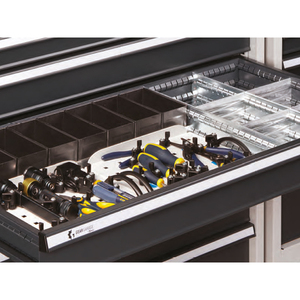 Fami GARAGE063 mueble modular con tapa de acero y 2 cajones, 2040mm - Product Image 2