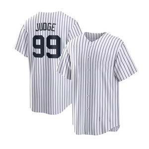 Camisetas Bordadas con <span class=keywords><strong>el</strong></span> Logotipo de los New York Yankees 2025 para Hombre, Número 99 de Aaron Judge, Número 2 de Jeter, Número 27 de Giancarlo Stanton - Product Image 3