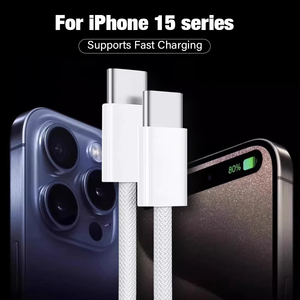 PD 60W USB C à C Câble <span class=keywords><strong>1m</strong></span> 2m Câble de données de charge rapide pour <span class=keywords><strong>Apple</strong></span> 15 16 & iPhone Type-C Grand stock pour appareils IOS - Product Image 4