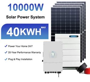 ชุดระบบพลังงานแสงอาทิตย์ 10000W 5KW 10KW 20KW พร้อมตัวควบคุม MPPT ระบบโซลาร์เซลล์แบบเชื่อมต่อกับระบบไฟฟ้า สำหรับใช้ในบ้าน - Product Image 1