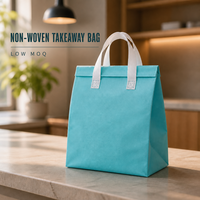 Sacs d'emballage cadeau personnalisables en tissu non tissé réutilisable, écologiques et durables, avec poignées, fabriqués en Chine, vente chaude en usine