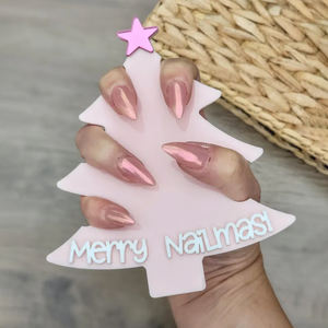 Nail Photo Prop Acrylique Personnalisé Social Media Prop <span class=keywords><strong>Nailtech</strong></span> Cadeau de Noël pour Nail Artist Nail Salon Sign - Product Image 1