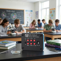Cámara 4K FHD con Montura C, Cámara Digital para Lámpara de Hendidura, Cámara para Microscopio Estéreo Trinocular, Cámara de Video Industrial para Laboratorio
