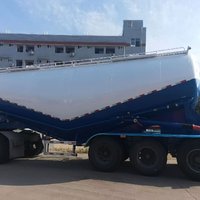 Camion-citerne à ciment en vrac |   Semi-remorque de transport de matériaux en poudre pour chantier de construction et élevage animal