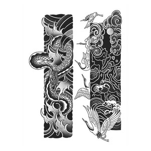 Semi Permanent Armband <b>Tattoo</b> Sticker Waterproof <b>Paper</b> Wrist Face Body Design with Custom Logo - Product Image 3