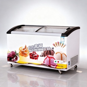 Equipo de Refrigeración de Enfriamiento Directo de Temperatura Única, Vitrina Congeladora para Helados y Paletas - Product Image 1