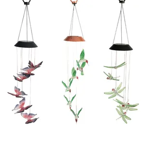 LJJZH157 Outdoor Tuin Licht Zonne-energie Waterdichte Opknoping Wind Chime Yard Gazon Decor Voor Kerstmis