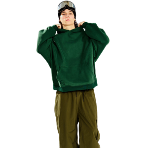 Traje de esquí impermeable transpirable personalizado, chaqueta con capucha informal para exteriores y de esquí Sudadera con capucha para esquiar y deportes de nieve, Verde - Product Image 1