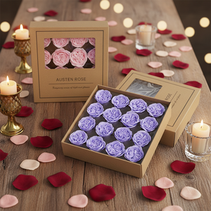 AM-SPHA07 Ammy 8CM Fleur <span class=keywords><strong>de</strong></span> Savon Grande Tête <span class=keywords><strong>de</strong></span> Rose Austin, Rose <span class=keywords><strong>de</strong></span> Savon, Matière Première pour Bouquet <span class=keywords><strong>de</strong></span> Fleurs pour la Saint-Valentin et Mariages - Product Image 1