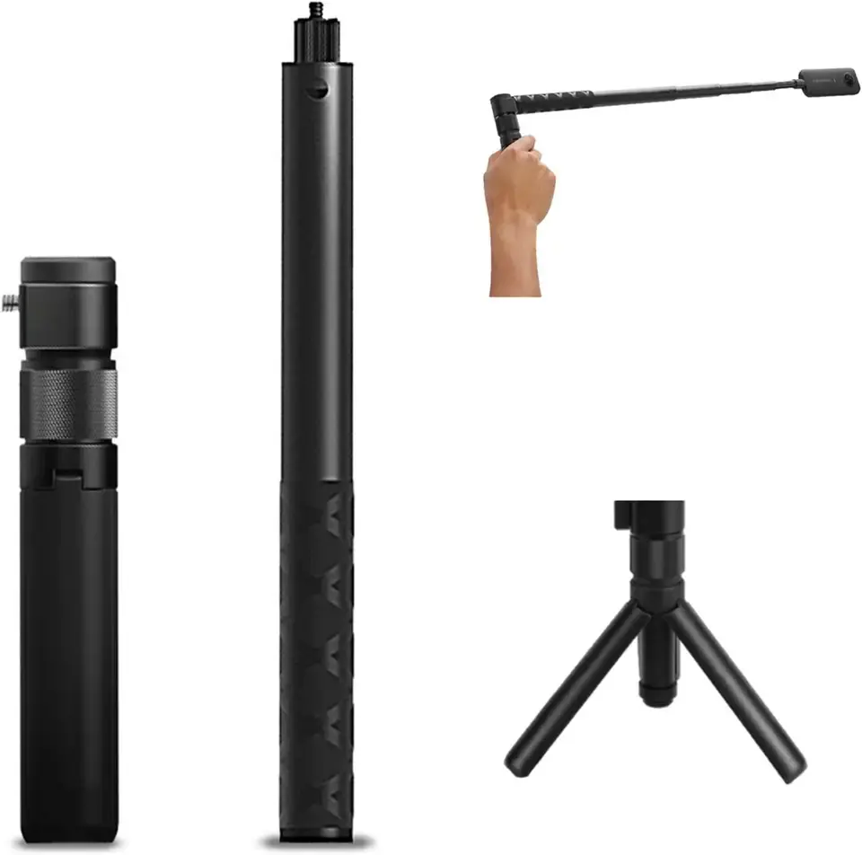 Hot Accessories Kits Bullet Time 1.1m Invisible Selfie Stick Rotary Handle Tripod for Insta360 One X3 X2