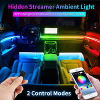 Nouvel Éclairage Intérieur Auto Lumière LED Bandes 22-en-1 Ambiance pour Honda Tesla F150 12V Contrôle Sans Fil par APP