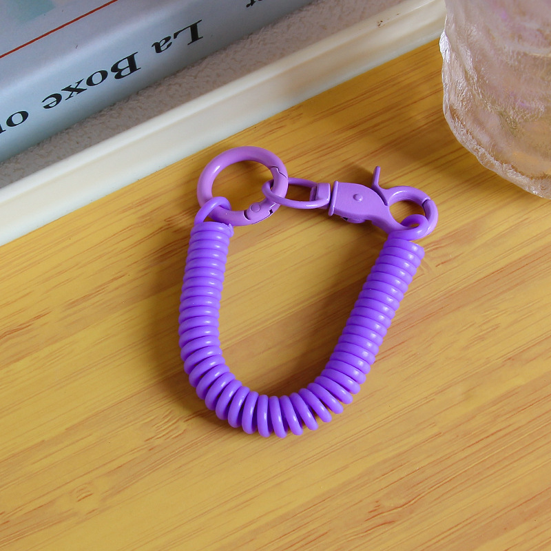 New colorful spring rope in light purple