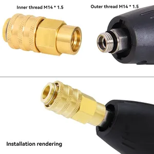 Cross Border Supply Quick Insertion Water Gun Water Pipe Conversion Head Garden Water Pipe Brass Quick Connector Set