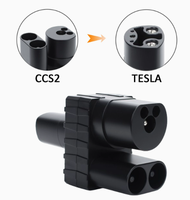 Adaptateur de charge rapide DC CCS2 vers TESLA, IP55, prise de connecteur EV de type 2, haute performance pour véhicules électriques