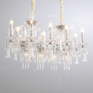 Lámpara colgante de cristal K9 de lujo moderna, candelabro de vela de tubo de cristal de lujo para comedor, <span class=keywords><strong>Bar</strong></span>, Villa, decoración de boda, control remoto - Product Image 4