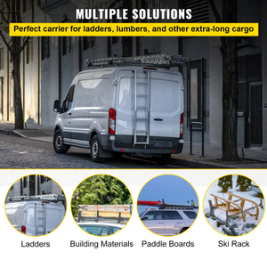 Extension <span class=keywords><strong>remorque</strong></span> échelle support toit noir supports bouchons pour fourgonnette et camion système de cargaison galerie de toit avec échelle sur le côté - Product Image 6