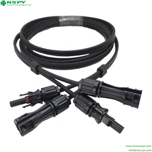NSPV PV kabel <span class=keywords><strong>Harness</strong></span> dengan konektor tahan air <span class=keywords><strong>Twin</strong></span> Solar kabel ekstensi untuk sistem surya paralel koneksi Solar Wiring' - Product Image 2