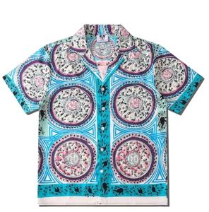 Camisa estampada de verano para playa, traje de baño, Camiseta corta de sublimación - Product Image 1