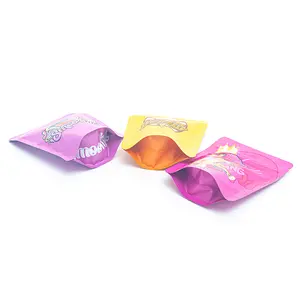 Custom Printed New 3-5g Baggies Aluminized Foil Smell Proof Cookie Plastic Packaging Mylar Ziplock Bags