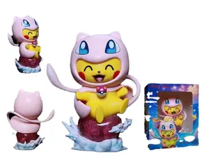 New style japan anime figures pokemoned pika chu cosplay mew gengar Charizard Bulbasaur Blastoise action figures for kids gifts