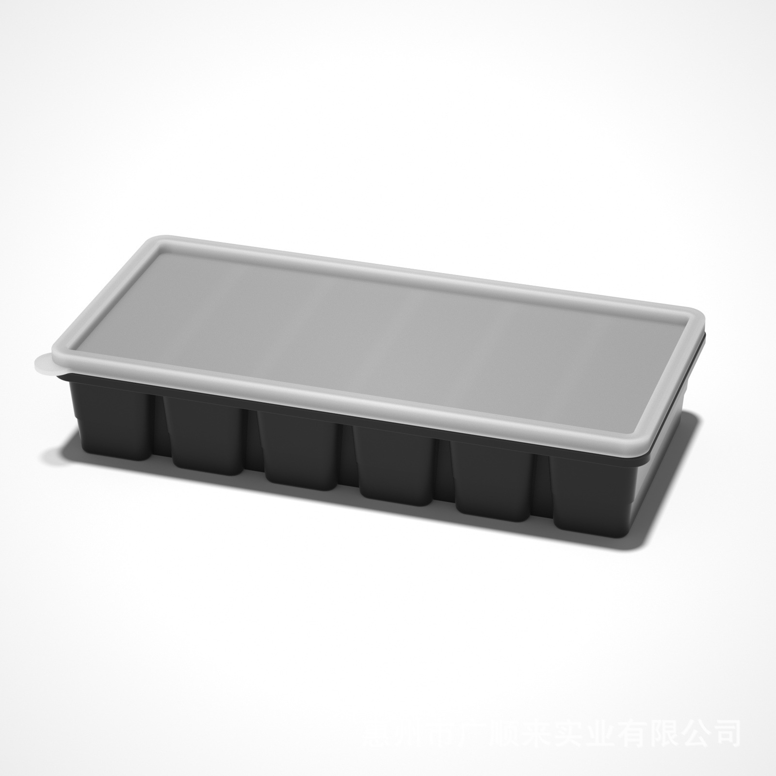 Moule à 6 bandes égales en silicone épais platine noir